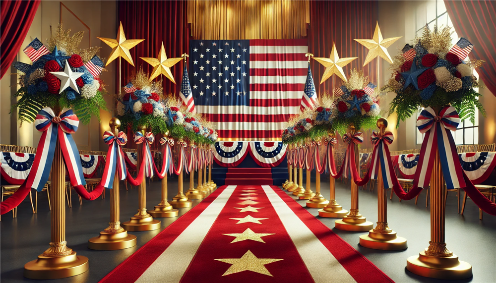 Presidential Acceptance Speech stage decoration